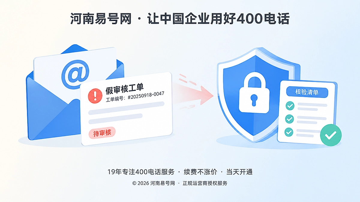 2026年400电话防骗课堂：警惕假工单劫持企业联络入口