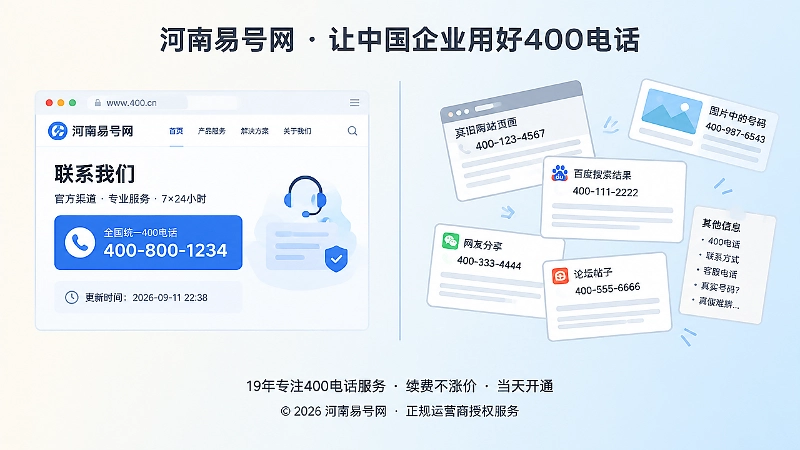 官方联系页与混乱旧页面形成对比