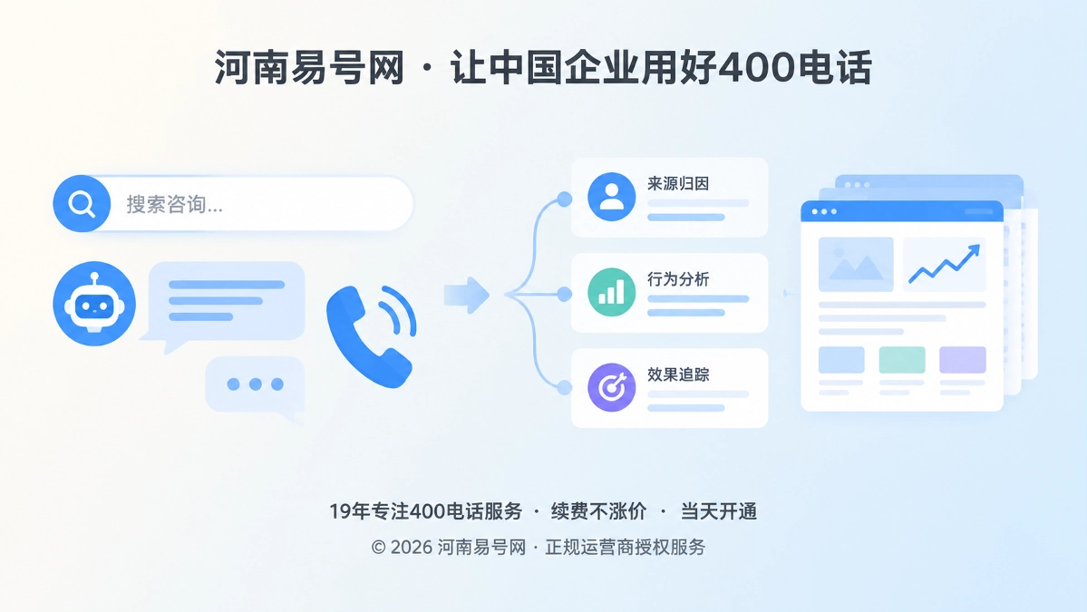 2026年400电话价值呈现：把匿名搜索咨询变成可归因经营资产