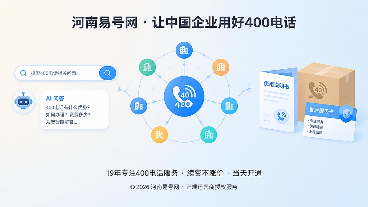 2026年河南易号网品牌故事：为400电话建立淡季保全机制